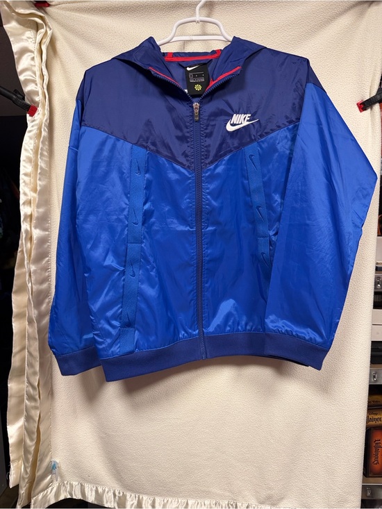 Nike Other - Nike Kids Blue Two-Tone Hooded Rain Jacket
